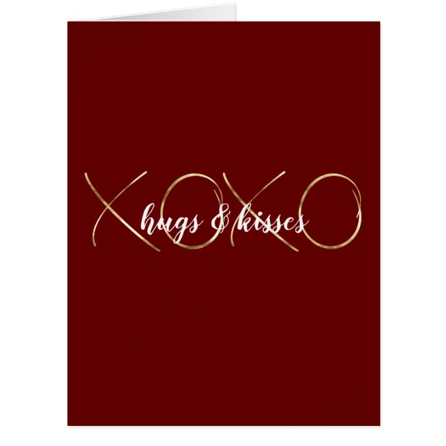 Gold Red XOXO (Front)