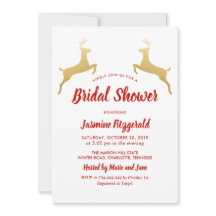 Gold Reindeer | Christmas | Wedding Bridal Shower