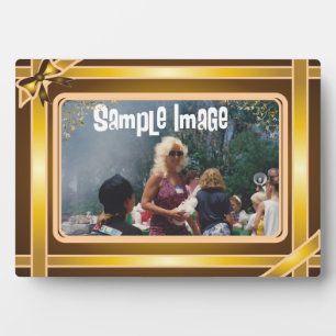 Gold Ribbon Art Plaque