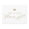 Gold Ribbon Bow Will You Be My Flower Girl Card