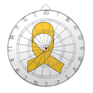 Gold Ribbon Drawing Dartboard