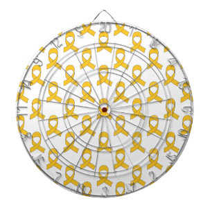 Gold Ribbon Pattern Dartboard