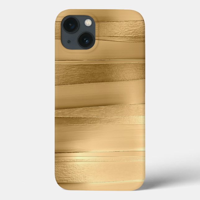 gold ribbon texture metallic stylish  Case-Mate iPhone case (Back)