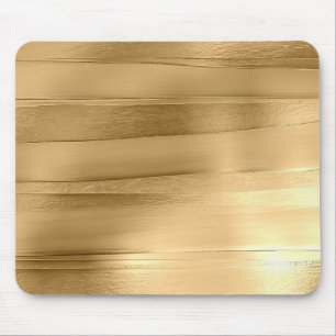 gold ribbon texture metallic stylish mouse pad