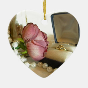 Gold Ring Ceramic Ornament
