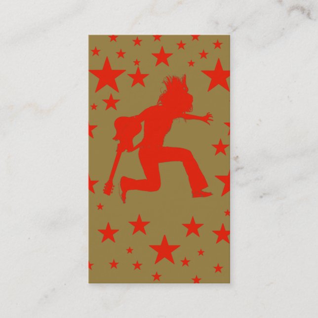 "Gold Rockstar" Business Card (Front)