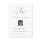 Gold Romantic Calligraphy Wedding QR Code