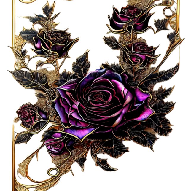 Gold rose Invitation (Creator Uploaded)