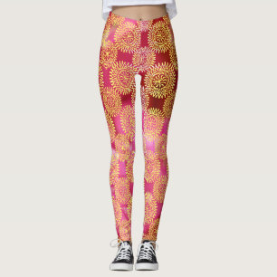 Gold Rose Leggings