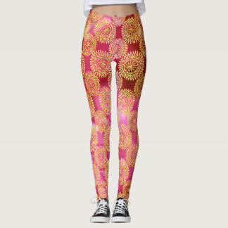 Gold Rose Leggings