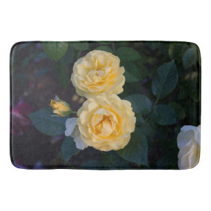 Gold Roses Bath Mat