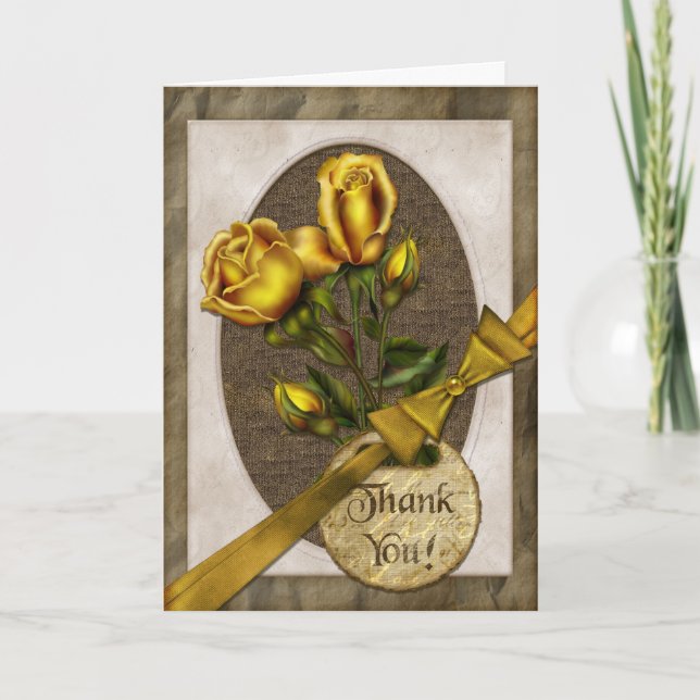 Gold Roses Thank You (Front)