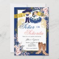 Gold Royal Blue Senor or Senorita Gender Reveal