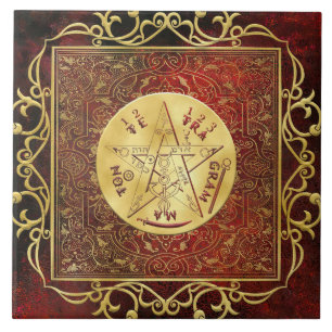 Gold Royal Tetragrammaton Ceremonial Altar Tile