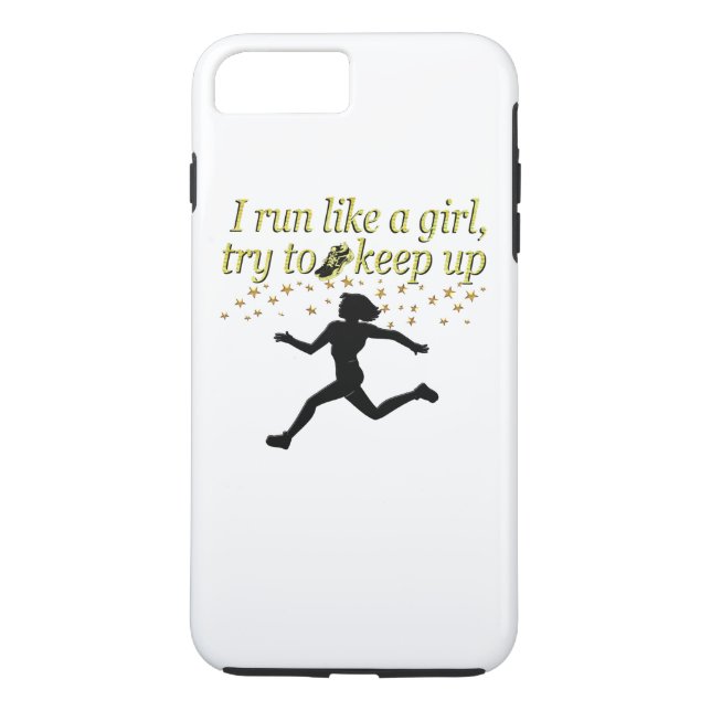 GOLD RUN LIKE A CHAMPION TRACK AND FIELD DESIGN Case-Mate iPhone CASE (Back)