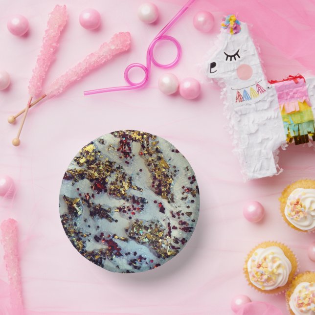 Gold Rush Bowl, 7" Paper Bowl Paper Plate (Party)