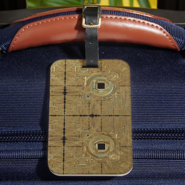 Gold Rush Luggage Tag (Front Insitu 2)