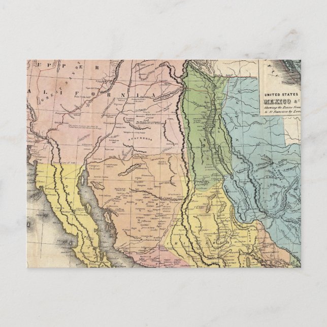 Gold Rush to California Postcard (Front)