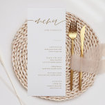 Gold Rustic Calligraphy Elegant Wedding Menu Cards<br><div class="desc">Rustic Calligraphy Elegant Wedding Menu Cards

Minimalist Wedding Menu Cards | Modern Menu,  Wedding Dinner Menu,  Rustic Let's Eat Wedding Dinner and Drinks Menu,  Simple Calligraphy Rustic Wedding Menus Wedding Menus,  Rustic Wedding Menu,   Wedding Table Menu</div>