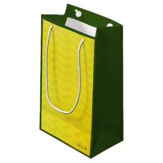 Gold Saayagata (Japanese Pattern) Small Paper Bag