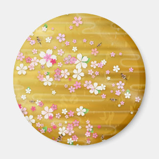 Gold Sakura Kimono :: Magnet