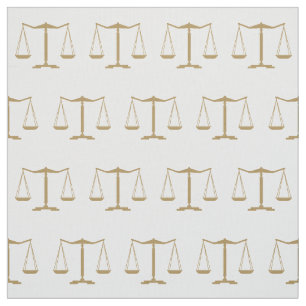 Gold Scales of Justice   Lawyer Fabric