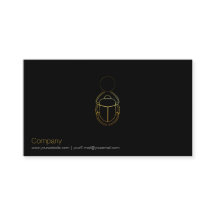 Gold Scarab Business Card