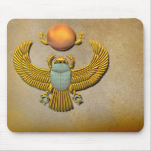 Gold Scarab Mouse Pad