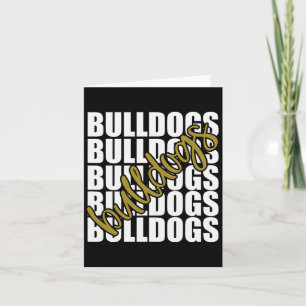 Gold School Sports Fan Team Spirit Card