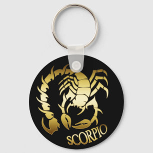 GOLD SCORPIO KEY RING