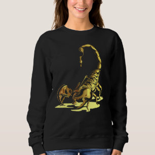 Gold Scorpion  Arachnid Scorpio Zodiac Sweatshirt
