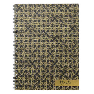 Gold Scratch Golden Modern Glamour Personalised Notebook