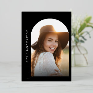 Gold Script Graduation Foil Invitation