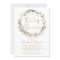 Gold Script Greenery Floral Wreath Baby Shower
