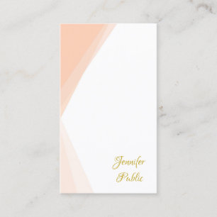 Gold Script Name Template Professional Modern Business Card