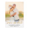 Gold Script Photo Save the Date in Faux Foil