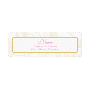 Gold Scroll Christening Address Label Return Address Label