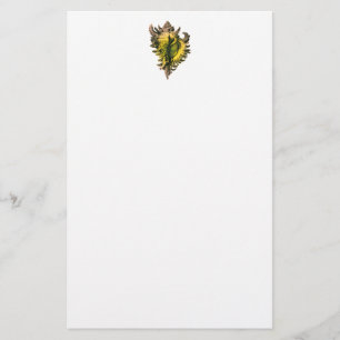 Gold Sea Shell Stationery