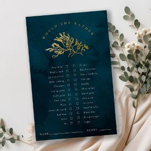 Gold Seaweed Would She Rather Bridal Shower Game
