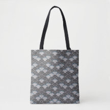 Gold Seigaiha Japanese Wave Pattern