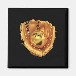 Gold Sell Glove Ll Trophy, Gold Softll Glove Ll Magnet