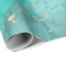 Gold Sepia Aqua Marble Sone Metallic Strokes