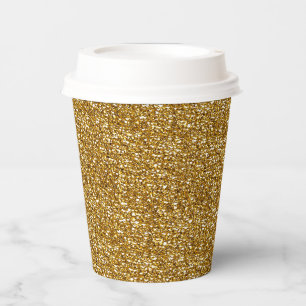 GOLD SEQUINS-PAPER PARTY CUPS