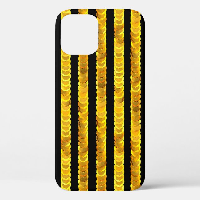 Gold sequins pattern Case-Mate iPhone case (Back)