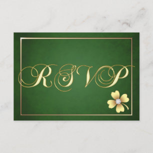 Gold Shamrock Celtic St Patrick's Day Rsvp