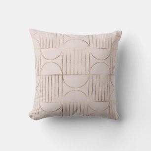 Gold shapes: mid-century modern pattern. cushion