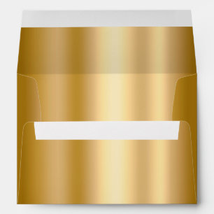Gold Shimmer Gradient Foil Glam Envelope