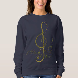 Gold Shimmery Music Sweatshirt