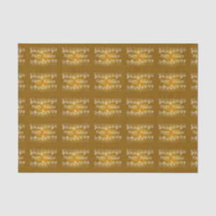 Gold Shining Stars Happy Holiday Tissue Paper