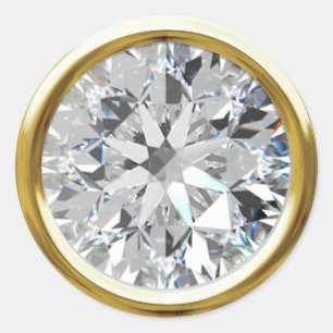 Gold Shiny Diamond Envelope Seal